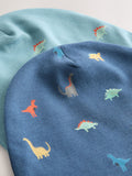 Dino jersey beanies for kids 2 pack, imported from the UK