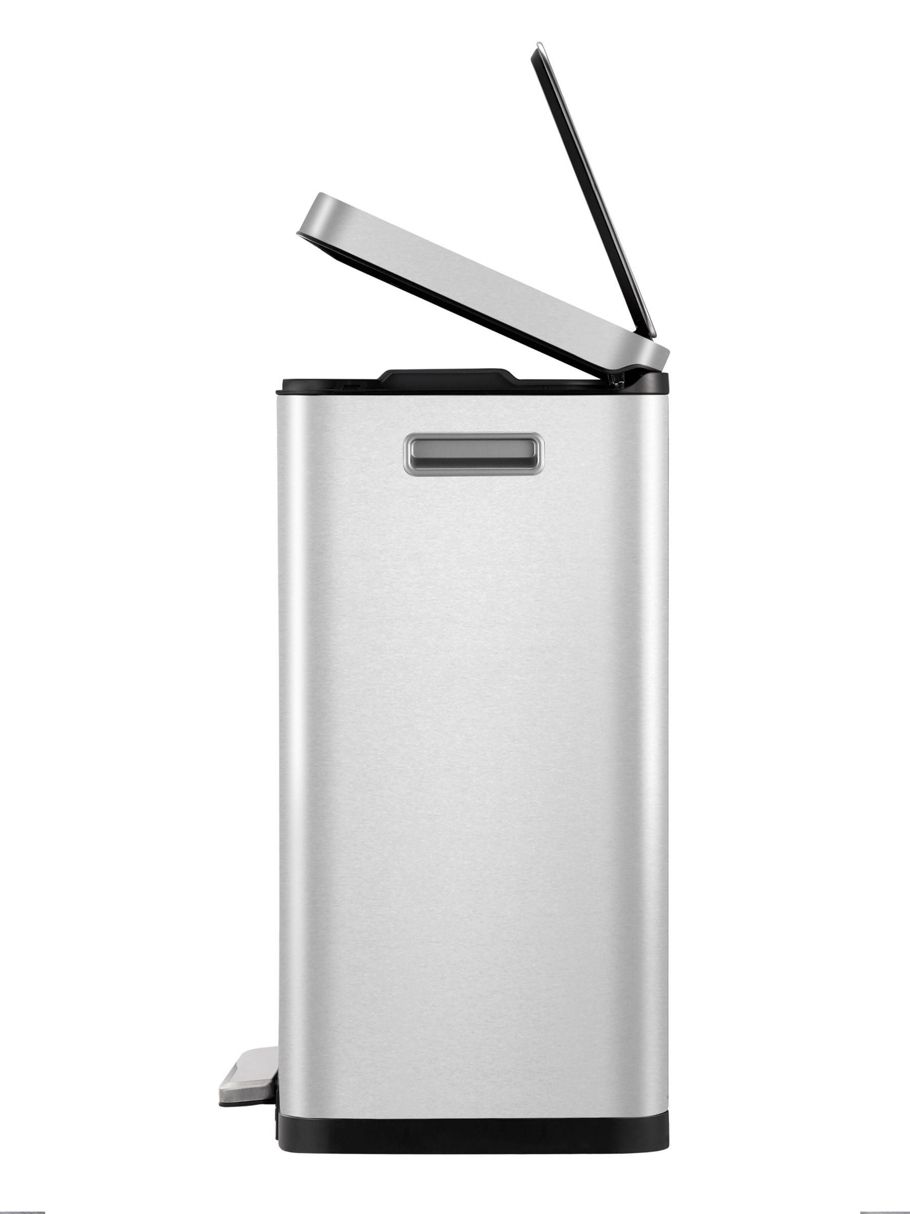 Eko X Cube stainless steel recycling bin 40L - British product