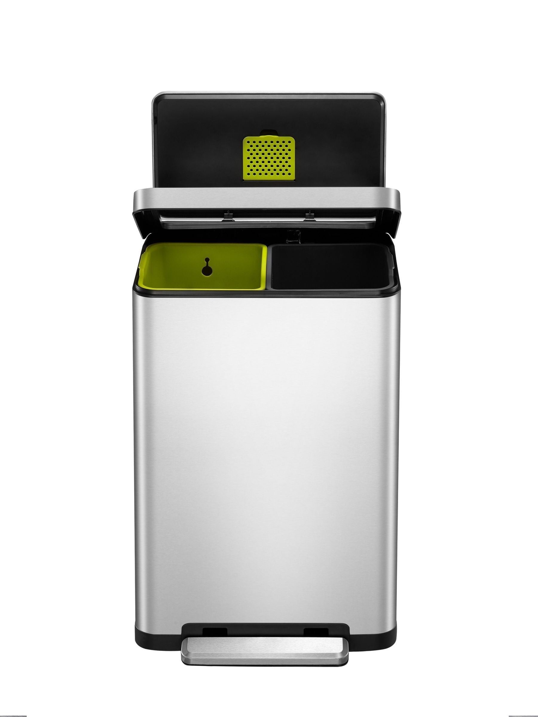 Eko X Cube stainless steel recycling bin 40L - British product