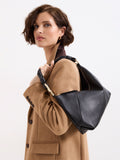 Phase Eight black shoulder bag with twisted handle, UK version