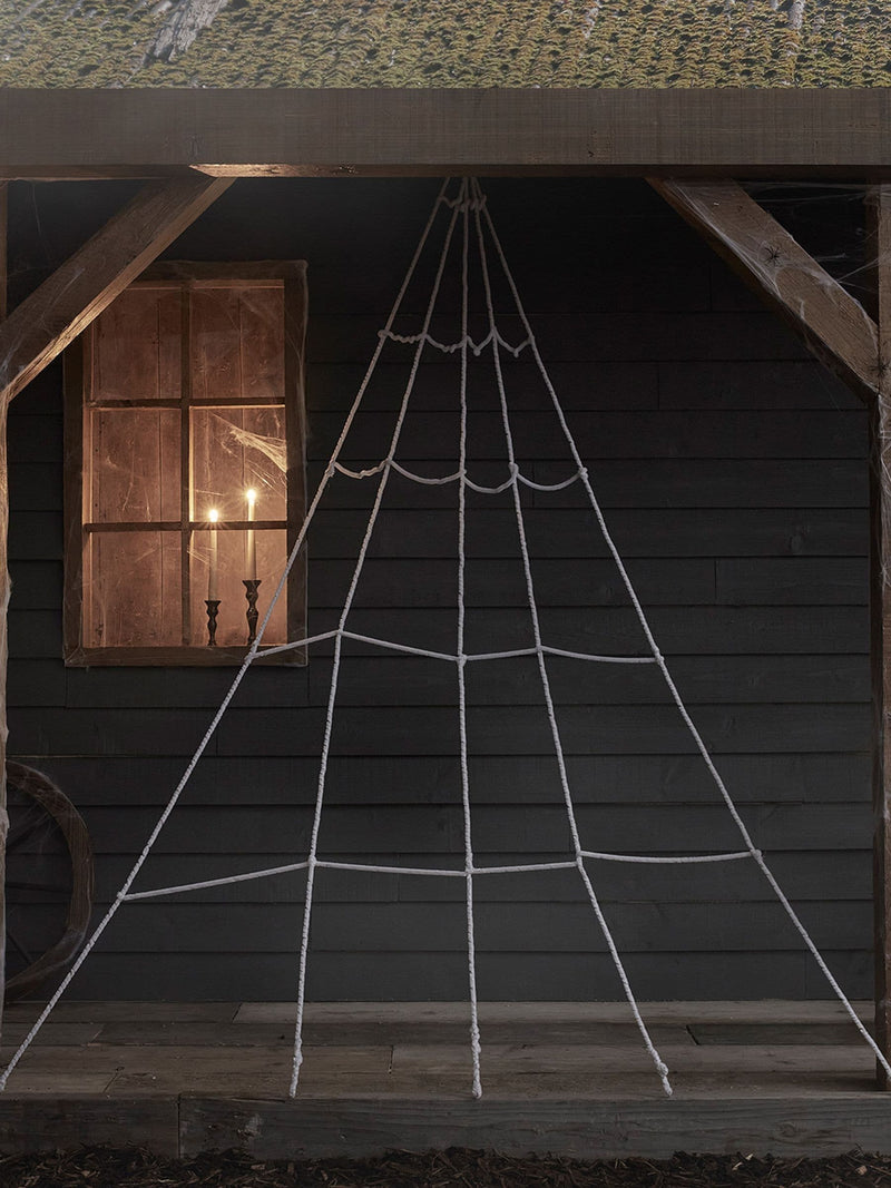 Lights4fun light up spider web Halloween decoration, imported from the UK