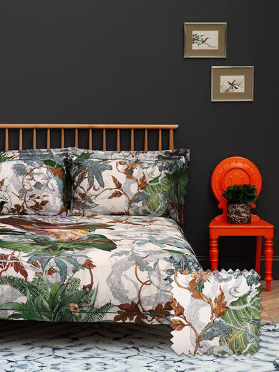 Next Timorous Beasties Papua Paradise 220 Thread Count Duvet Cover and Pillowcase Set- Buy online at McGrocer