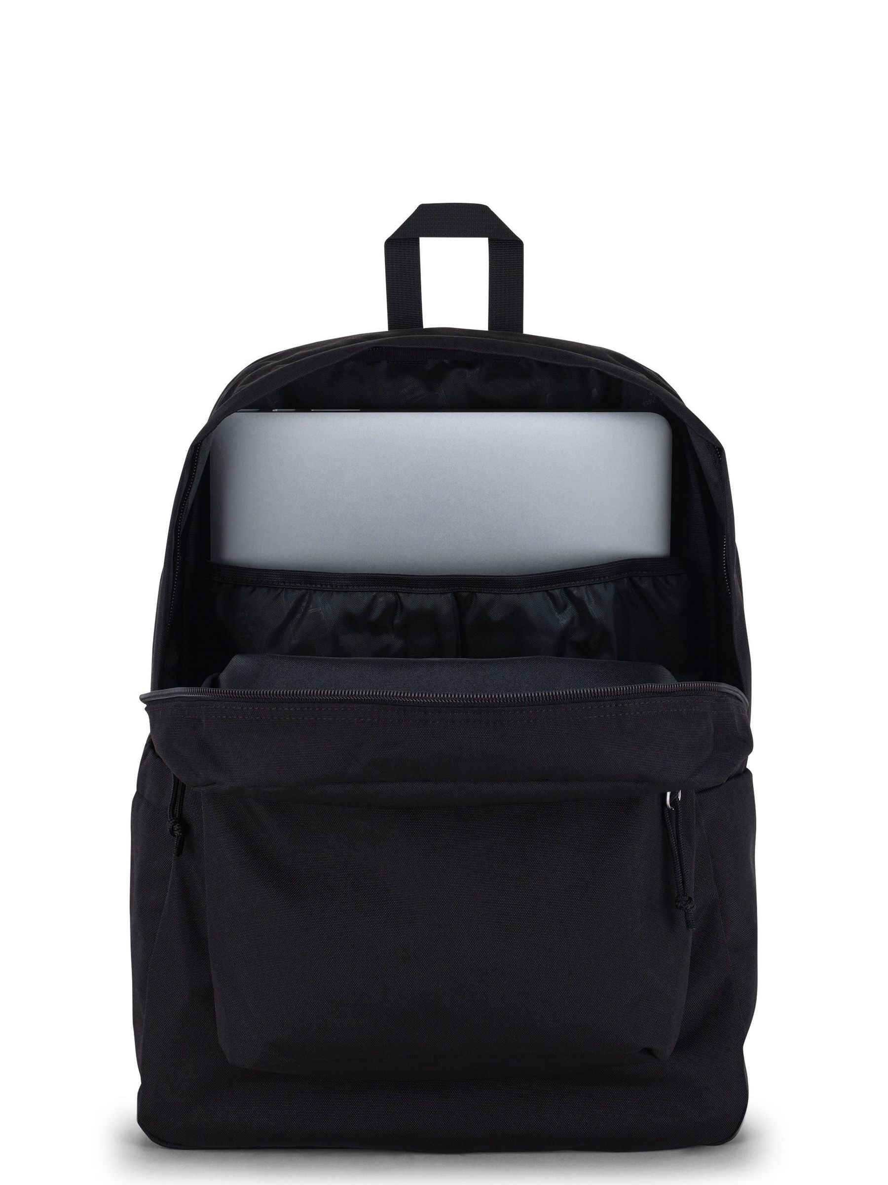 Jansport Cross Town Plus black backpack (British brand)