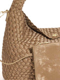 Dune London brown deliberate large woven slouch bag (British brand)