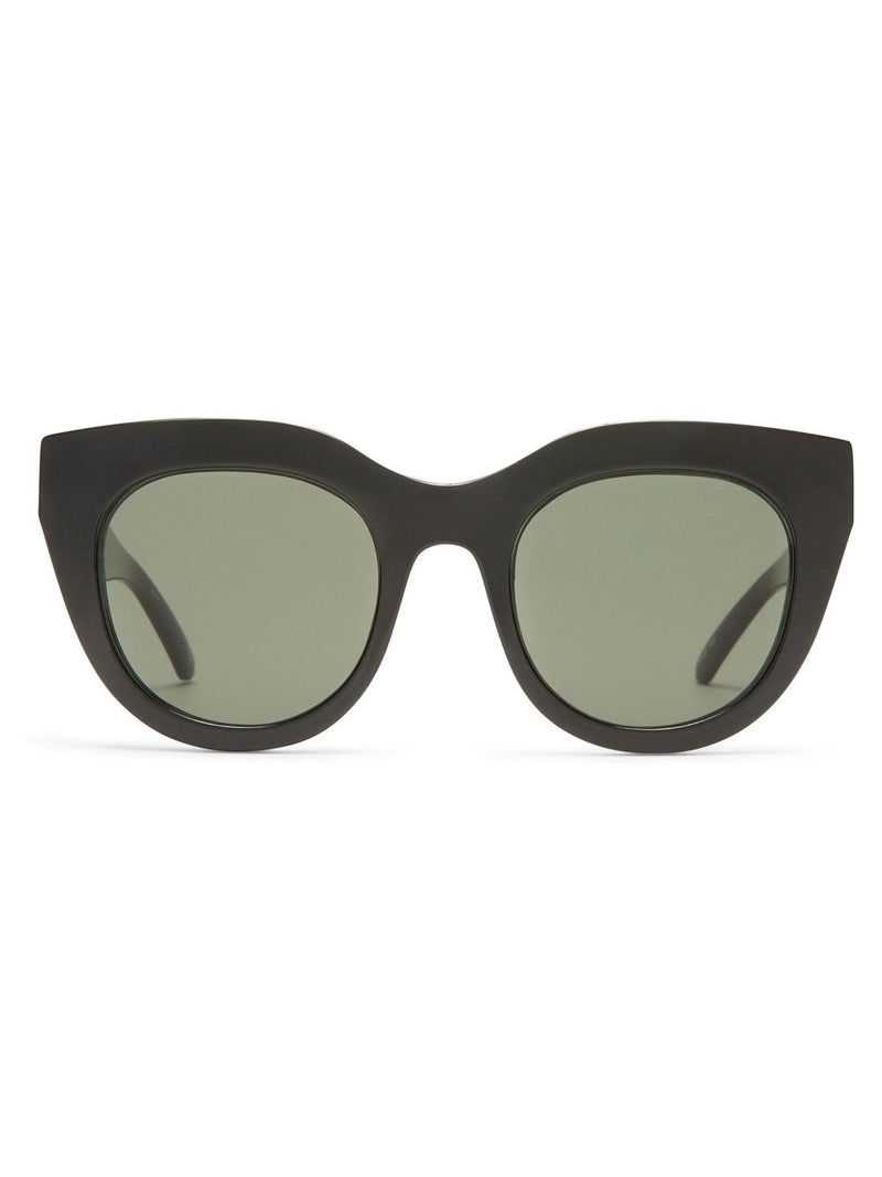 Le Specs Black Air Heart sunglasses, imported from the UK