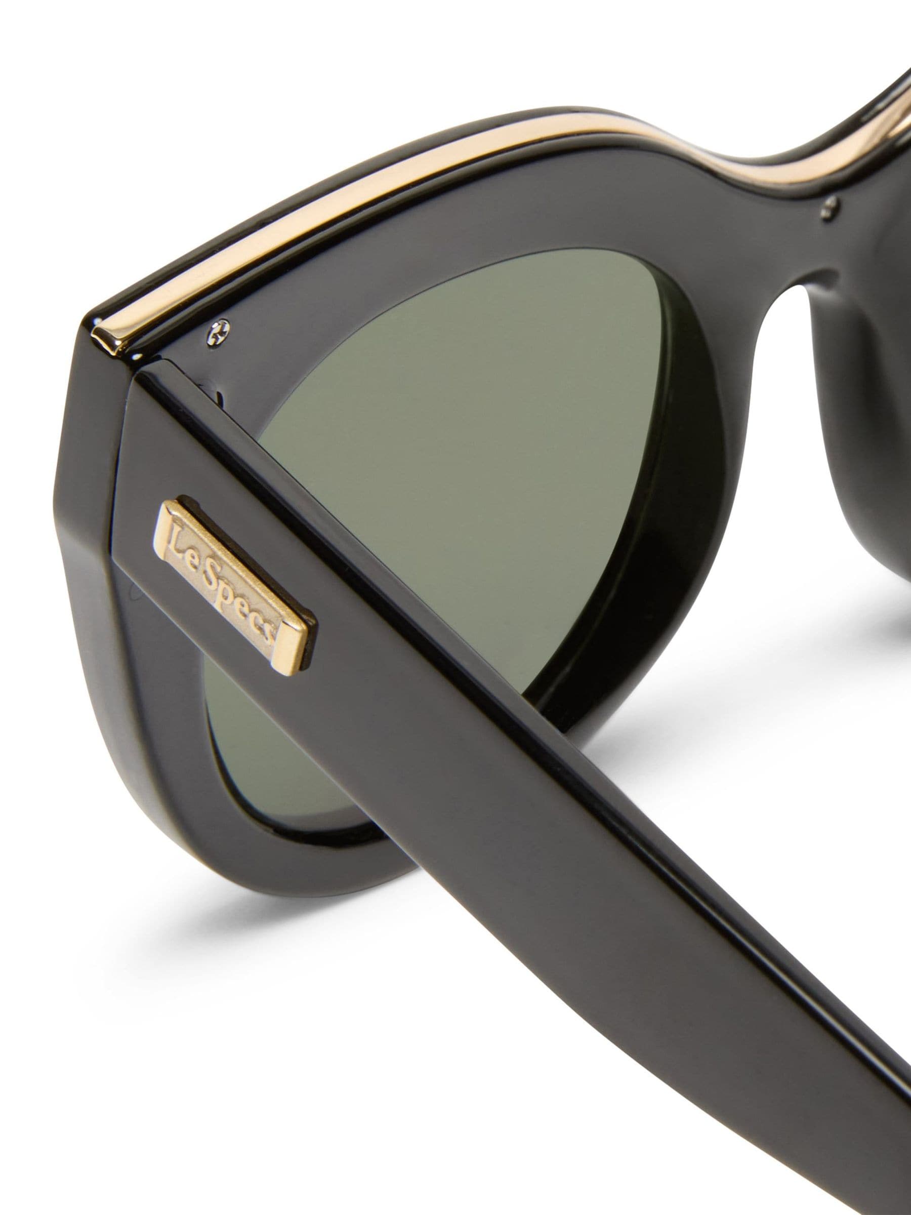 Le Specs Black Air Heart sunglasses, imported from the UK