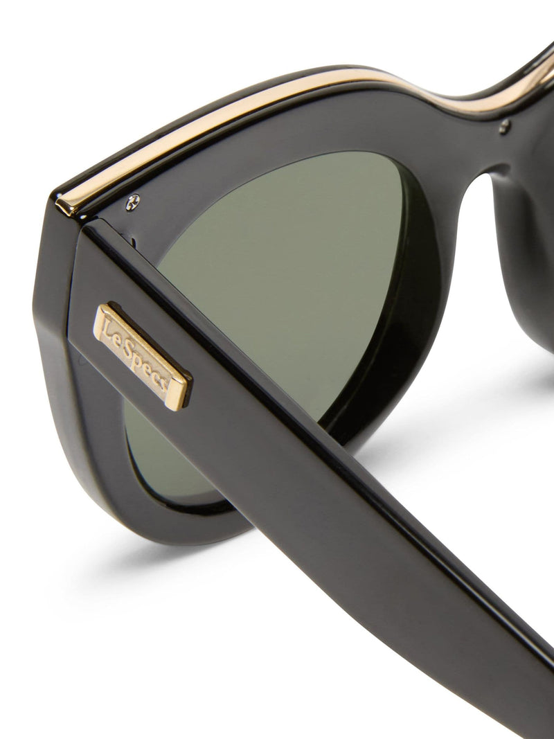 Le Specs Black Air Heart sunglasses, imported from the UK