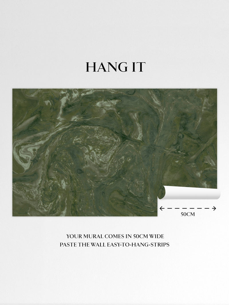 Abigail Ahern ethereal marble mural 2.5m x 4m (British brand)