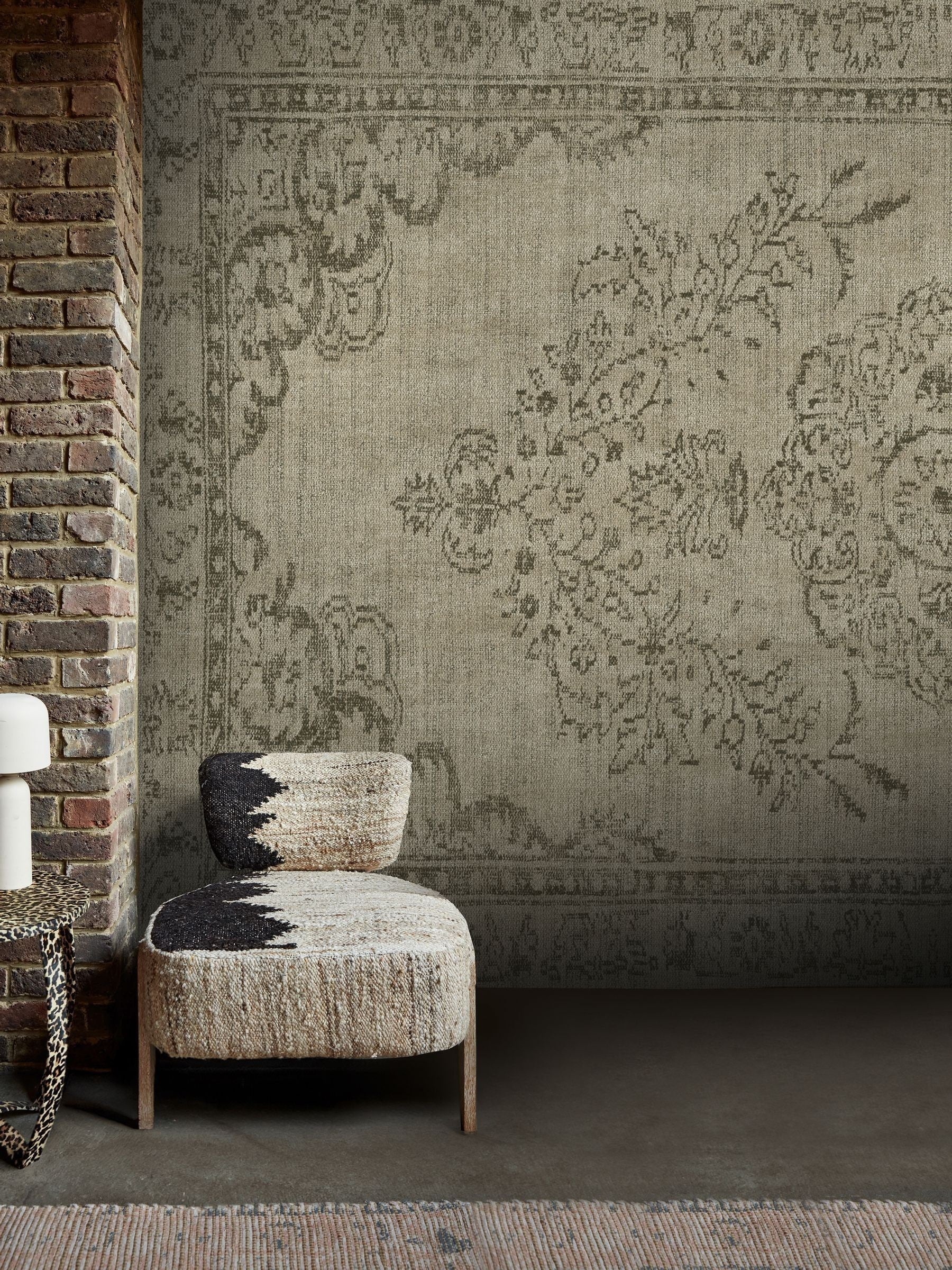 Abigail Ahern Olive Tapestry Fixed Size 2.5m x 4m Mural