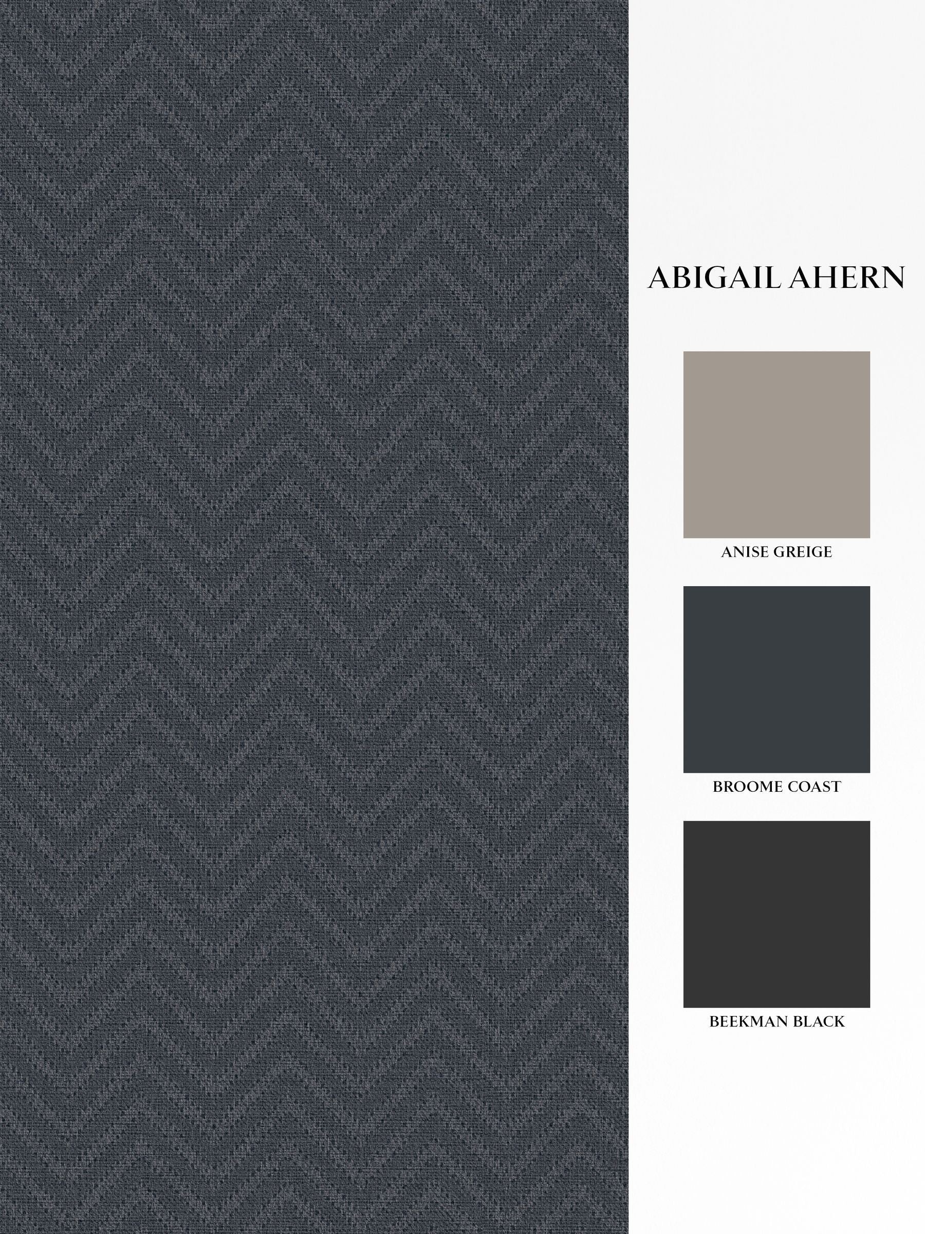 Abigail Ahern Dusk Herringbone Weave wallpaper 10m, imported from the UK