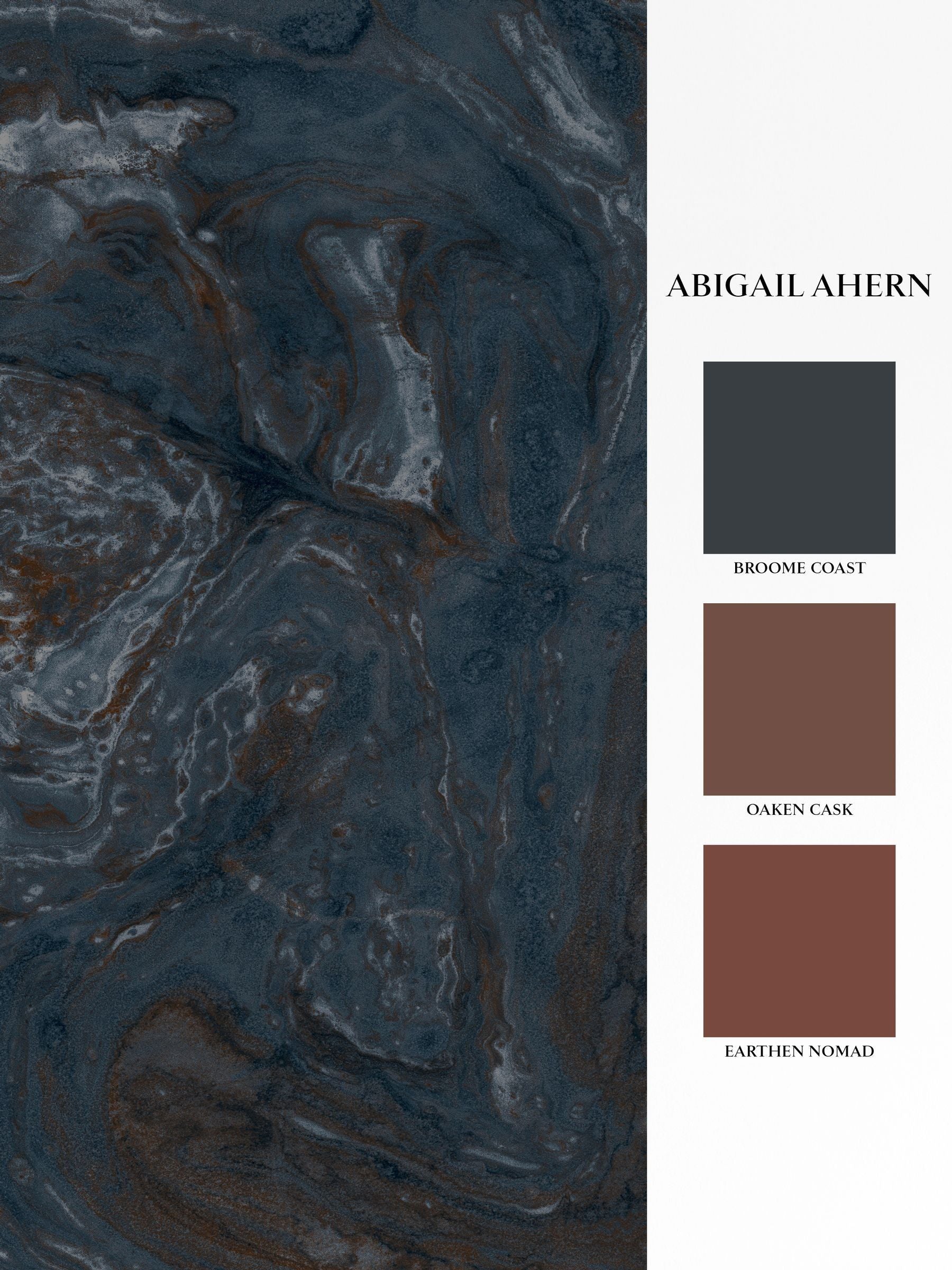 Abigail Ahern sapphire ethereal marble mural A4, UK version