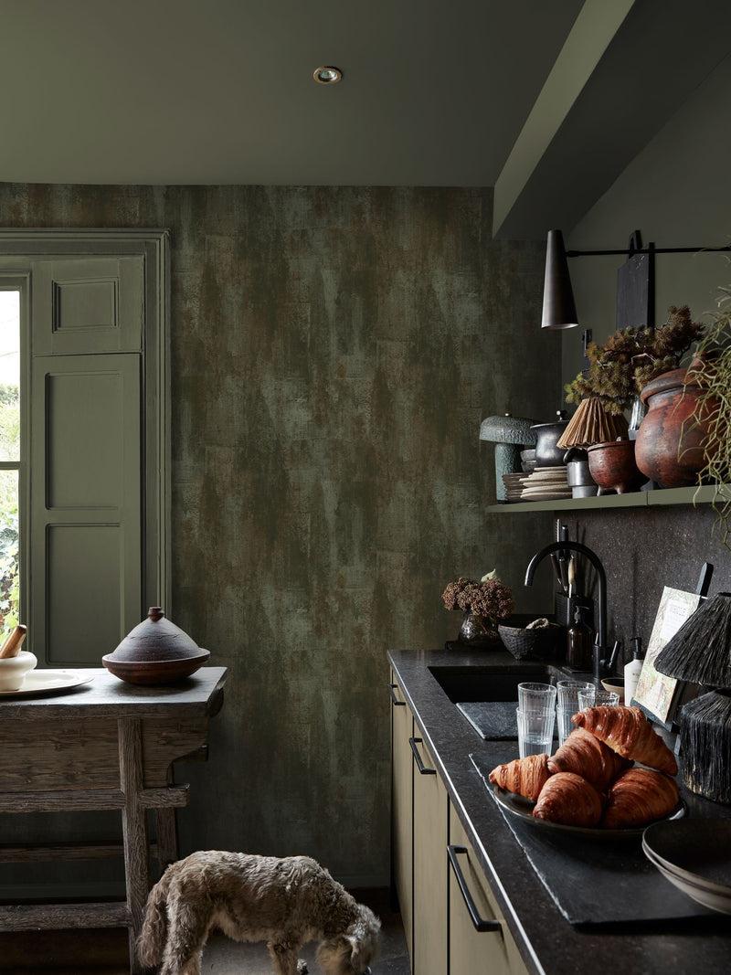Abigail Ahern Moss Oxidized Opulence A4 Wallpaper Sample