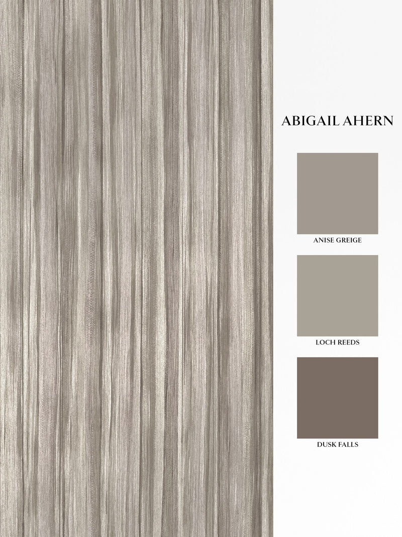 Abigail Ahern Deep Greige Linear Luxe wallpaper sample A4 - British product