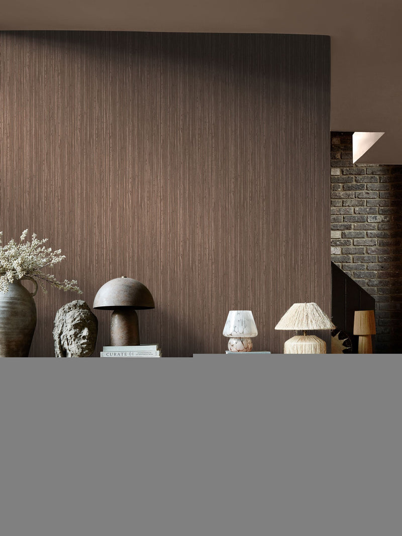 Abigail Ahern Sable Fibre Stripe A4 Wallpaper Sample