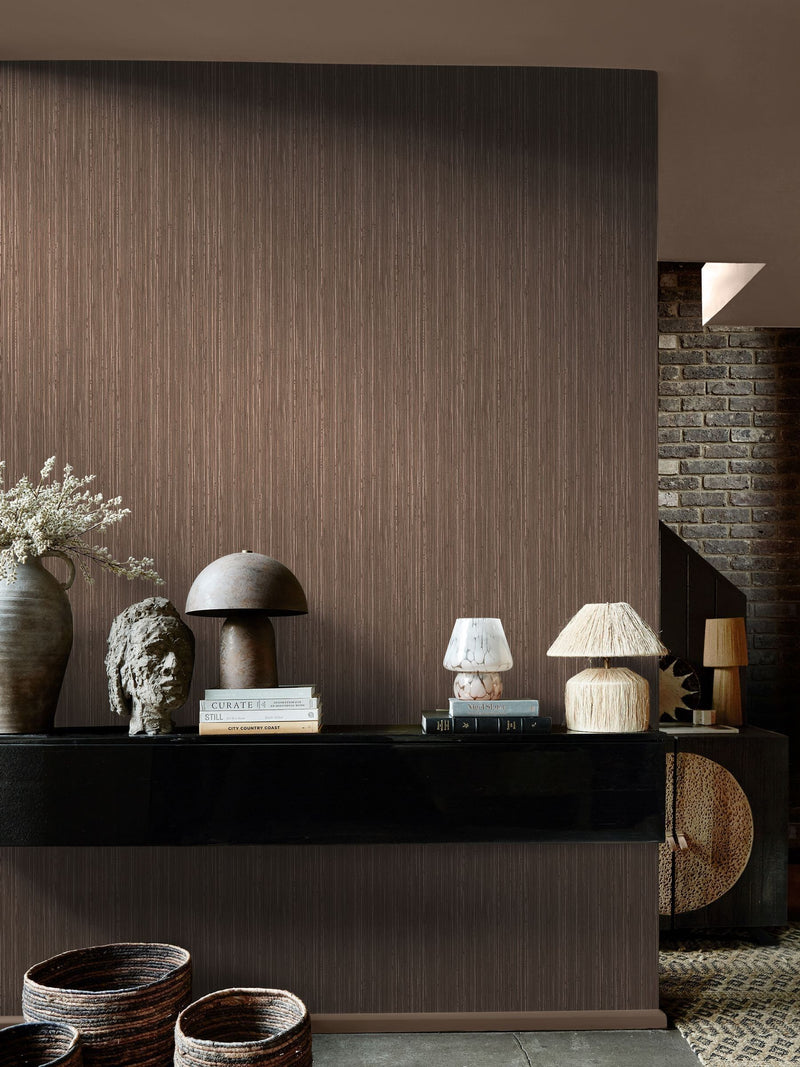 Abigail Ahern Sable Fibre Stripe A4 Wallpaper Sample