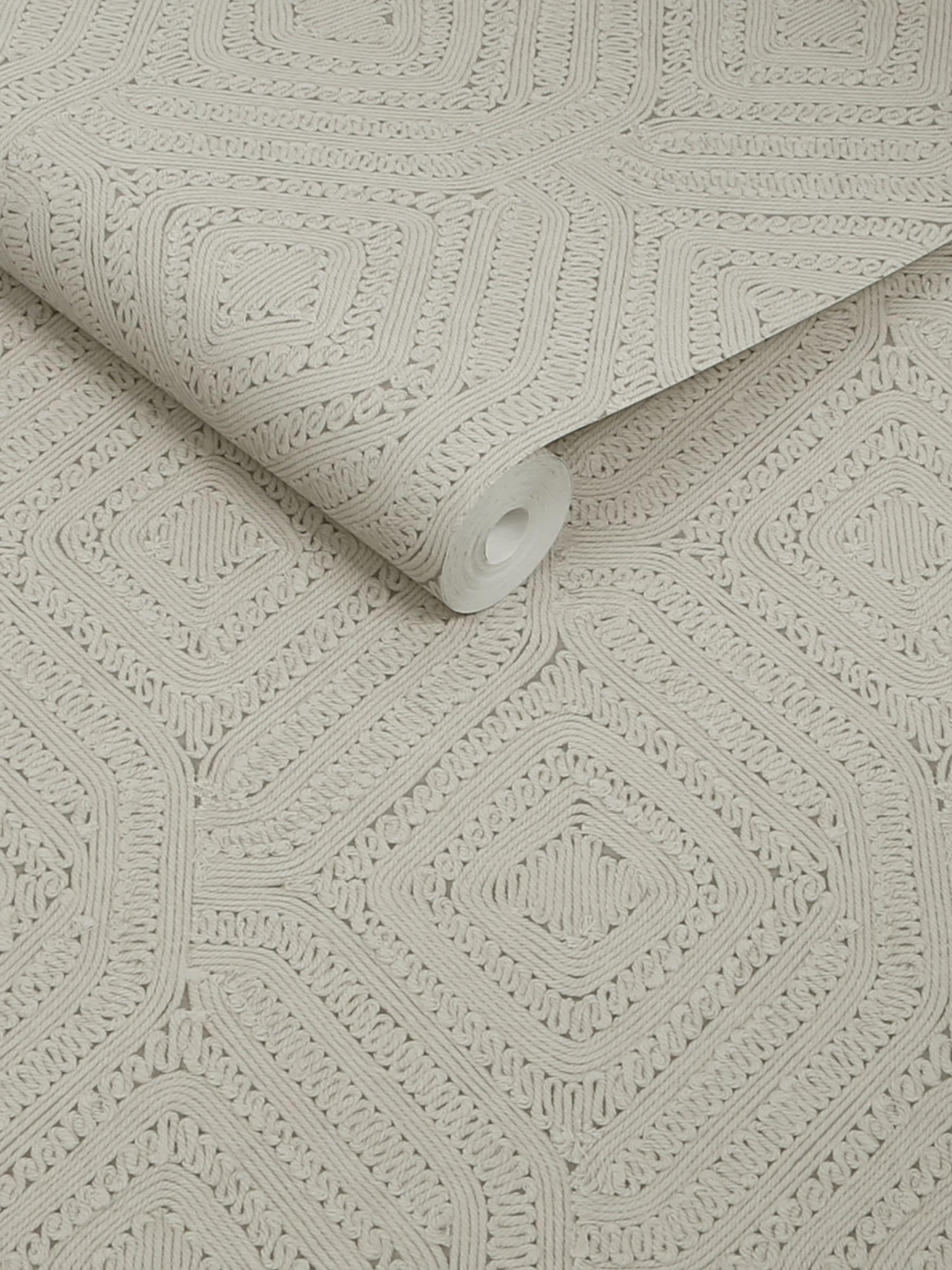 Abigail Ahern Fawn Artisan Weave wallpaper sample A4 (British brand)