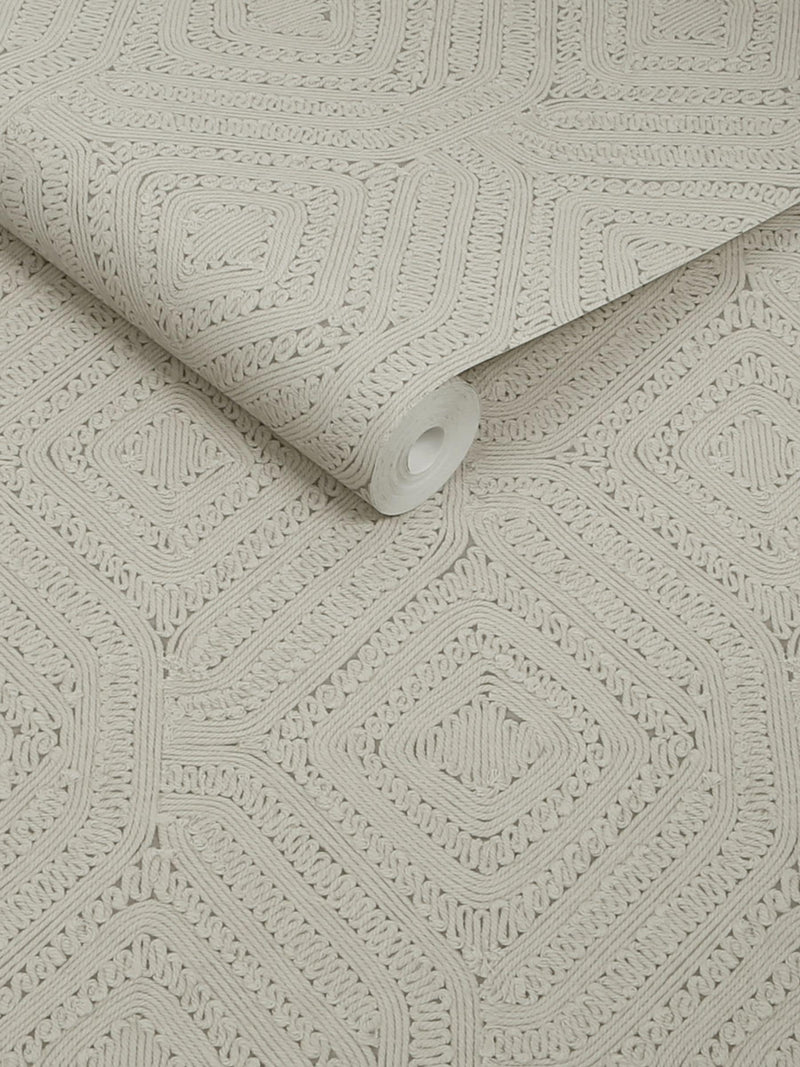 Abigail Ahern Fawn Artisan Weave wallpaper sample A4 (British brand)