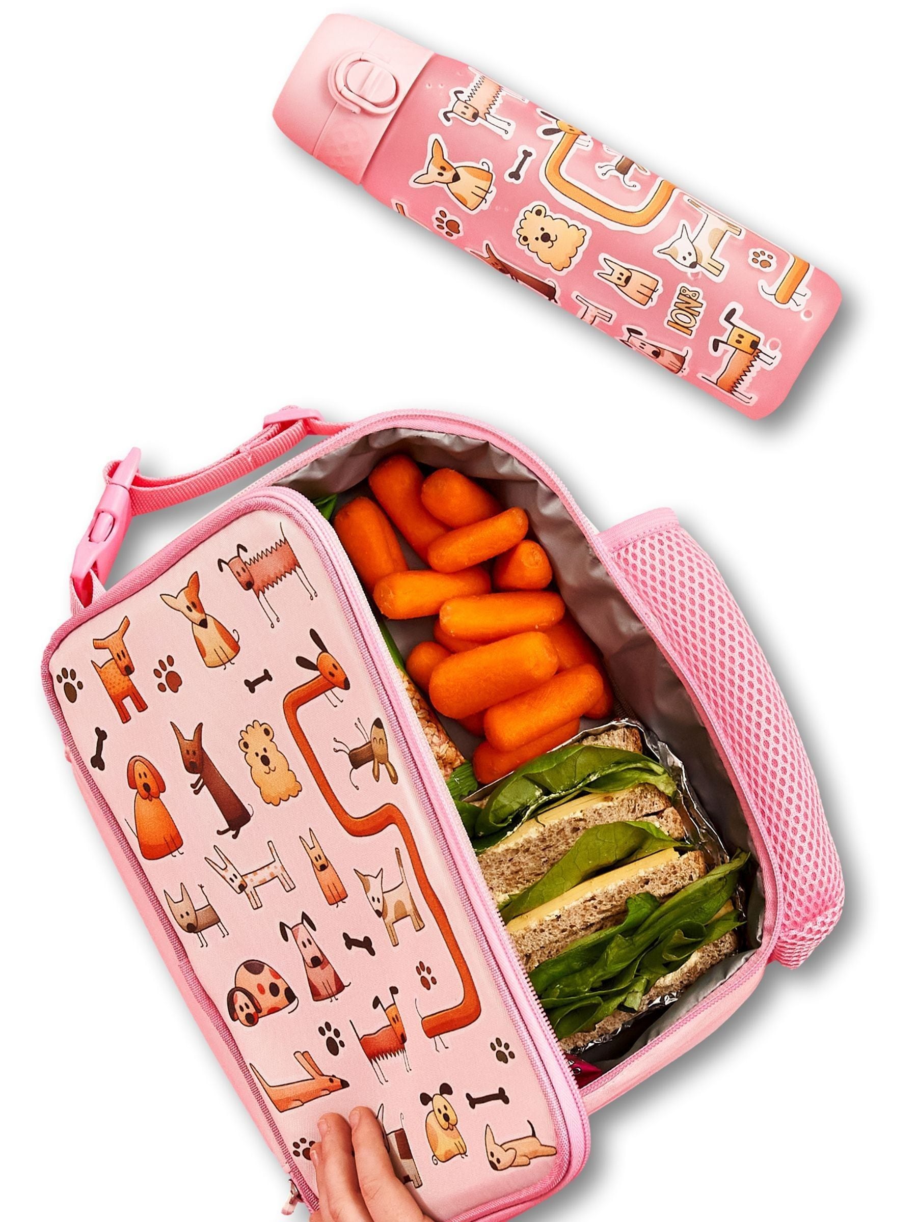 Ion8 Dogs lunch bag and water bottle bundle - British product