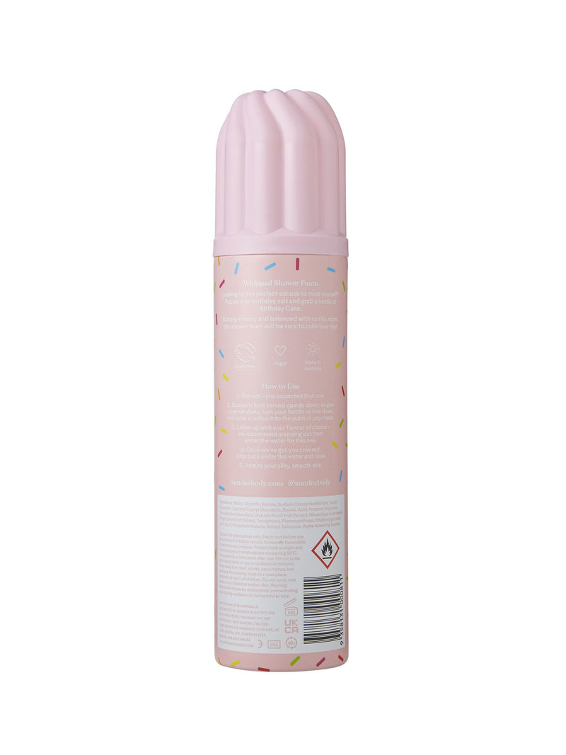 Sundae whipped shower foam birthday cake 265ml (British brand)