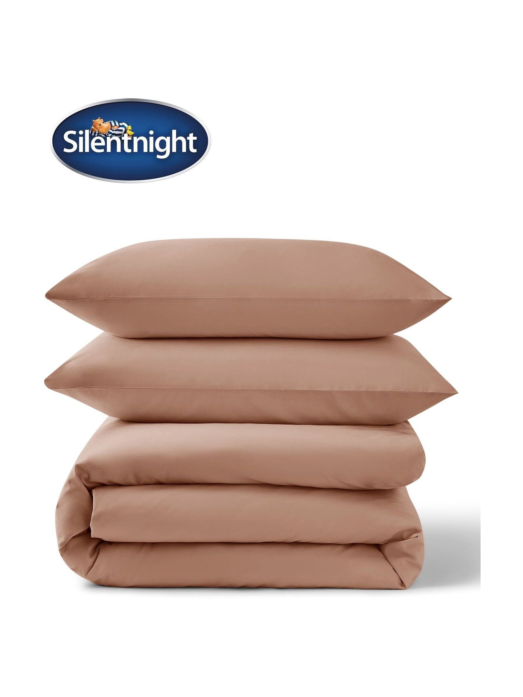 Silentnight Dusky Pink Pure Cotton Duvet Set (British brand)