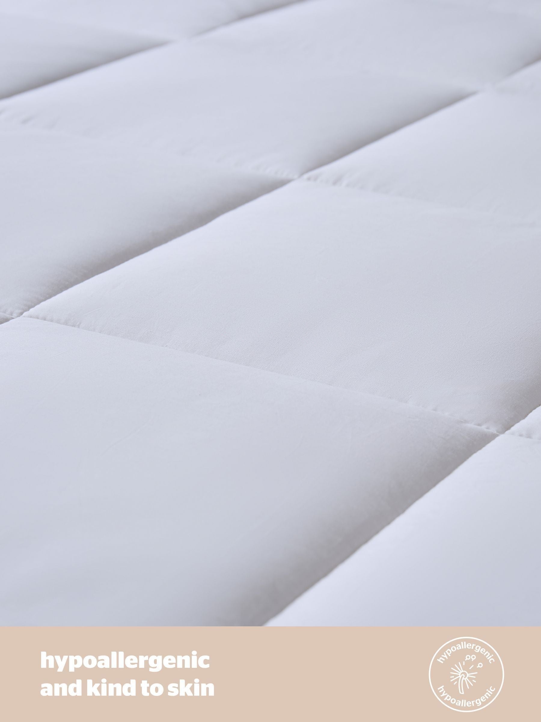Silentnight white wool mattress topper (British brand)