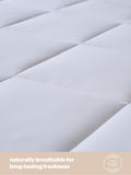 Silentnight white wool mattress topper (British brand)
