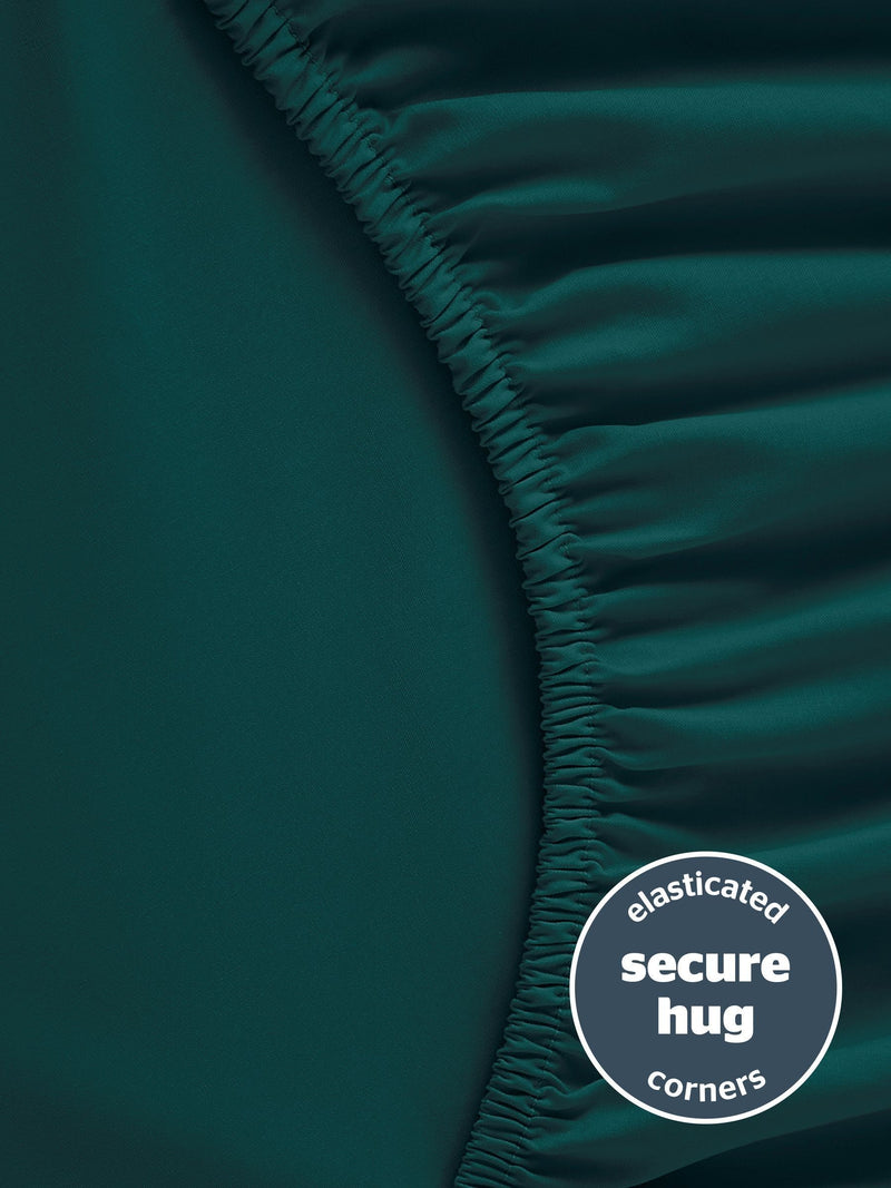 Silentnight Teal Cotton Extra Deep Fitted Sheet 40cm (British brand)