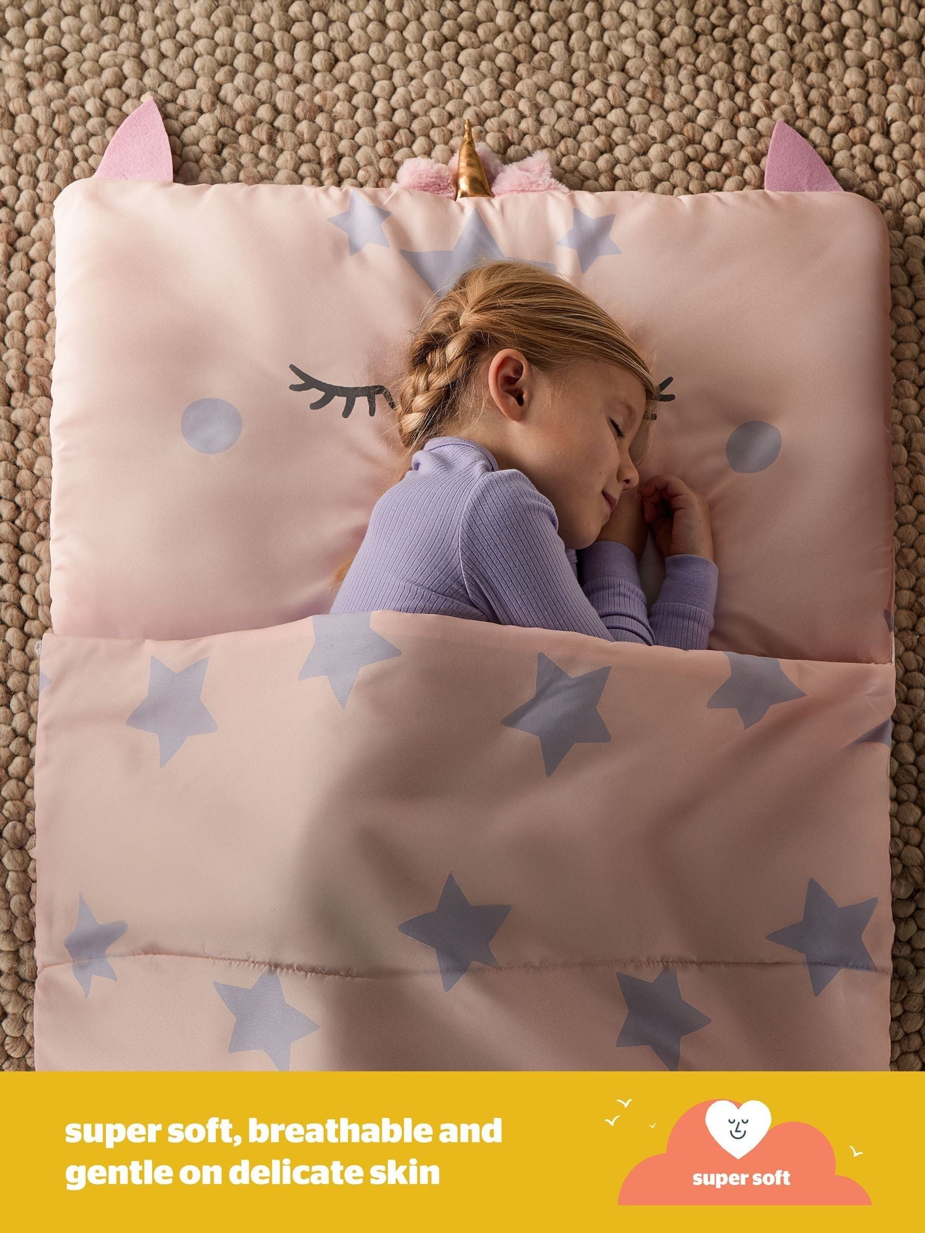 Silentnight kids sleeping bag unicorn, imported from the UK