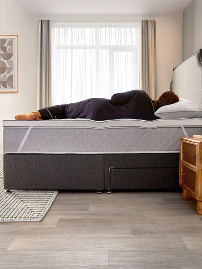 Next Sealy White Side Sleeper Memory Foam Mattress Topper- Buy online at McGrocer