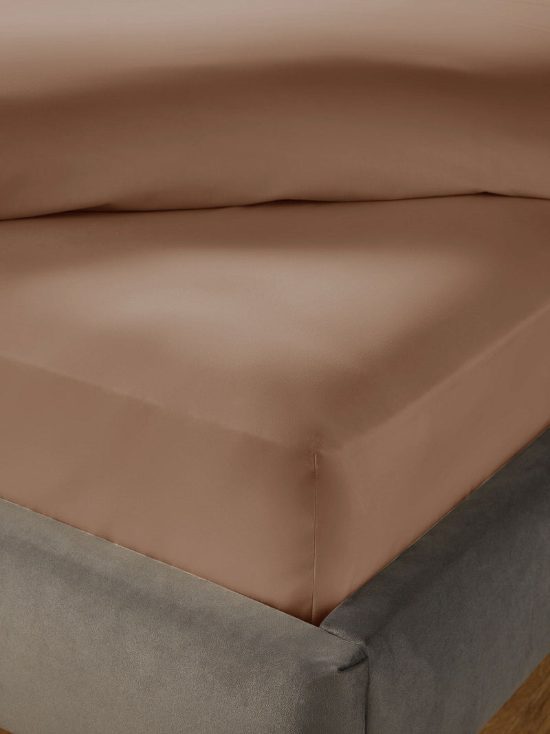 Silentnight Dusky Pink Fitted Sheet 40cm extra deep (British brand)