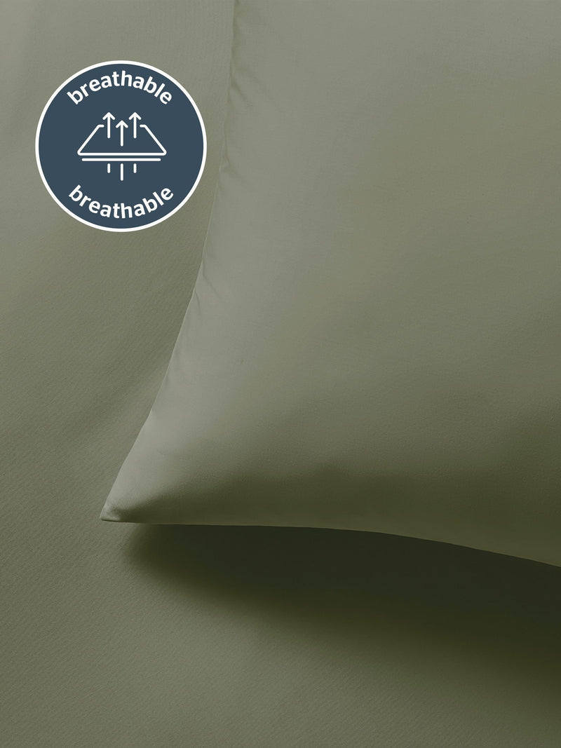 Silentnight Sage Pure Cotton Duvet Set