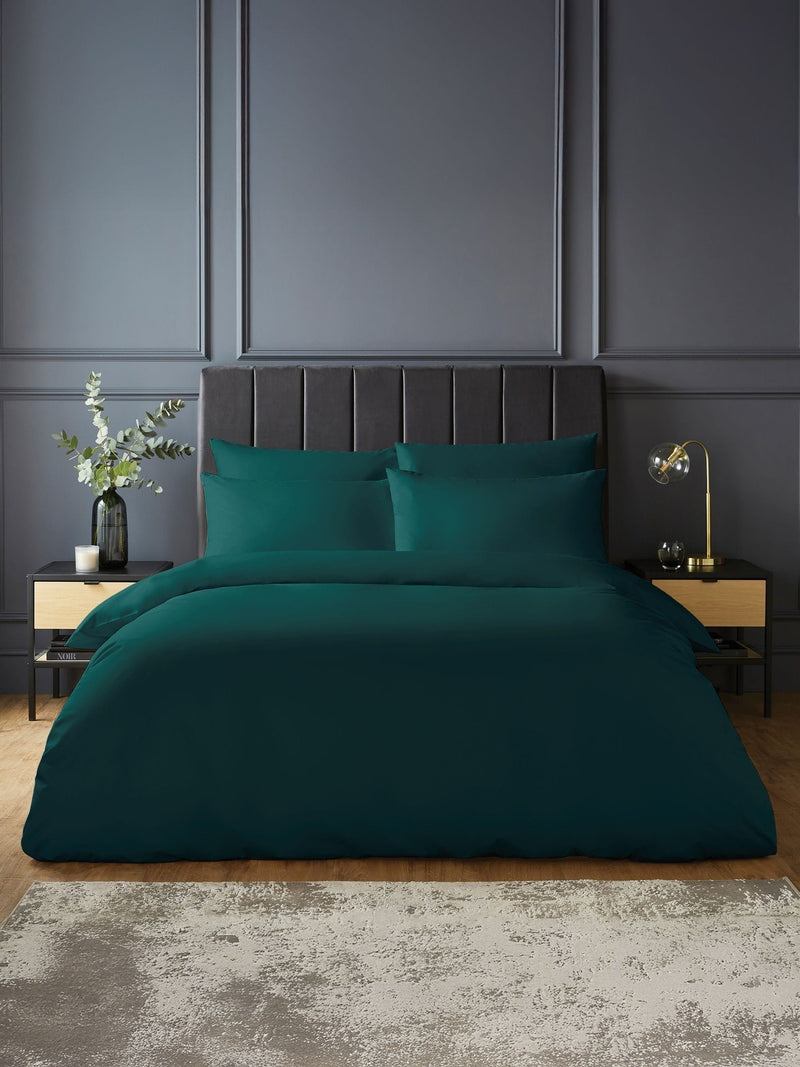 Silentnight teal pure cotton duvet set (British brand)