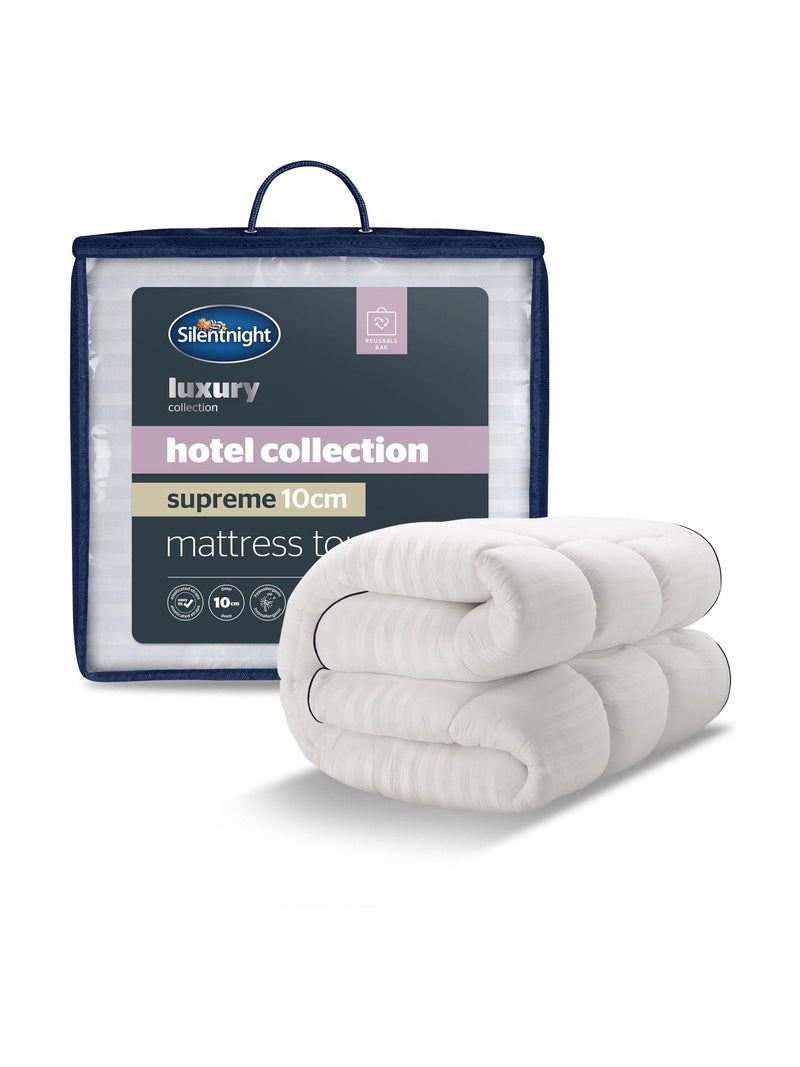 Silentnight White mattress topper 10cm (British brand)