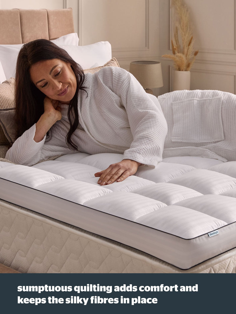 Silentnight White mattress topper 10cm (British brand)