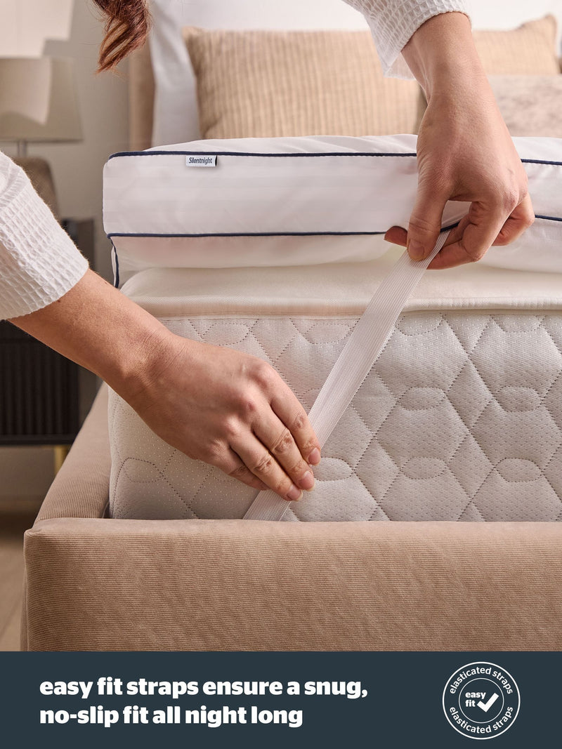 Silentnight White mattress topper 10cm (British brand)