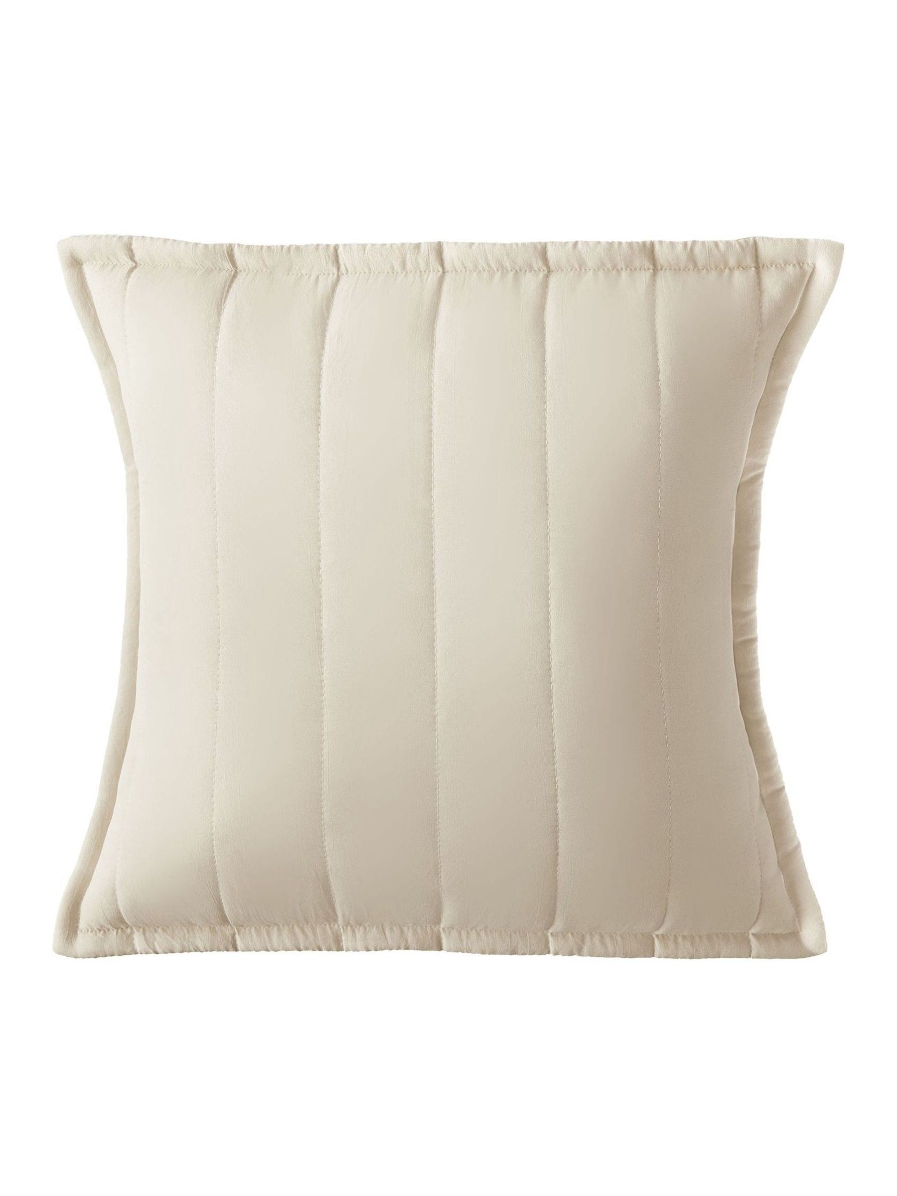Silentnight Natural quilted cushion 45cm, imported from the UK