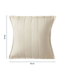 Silentnight Natural quilted cushion 45cm, imported from the UK