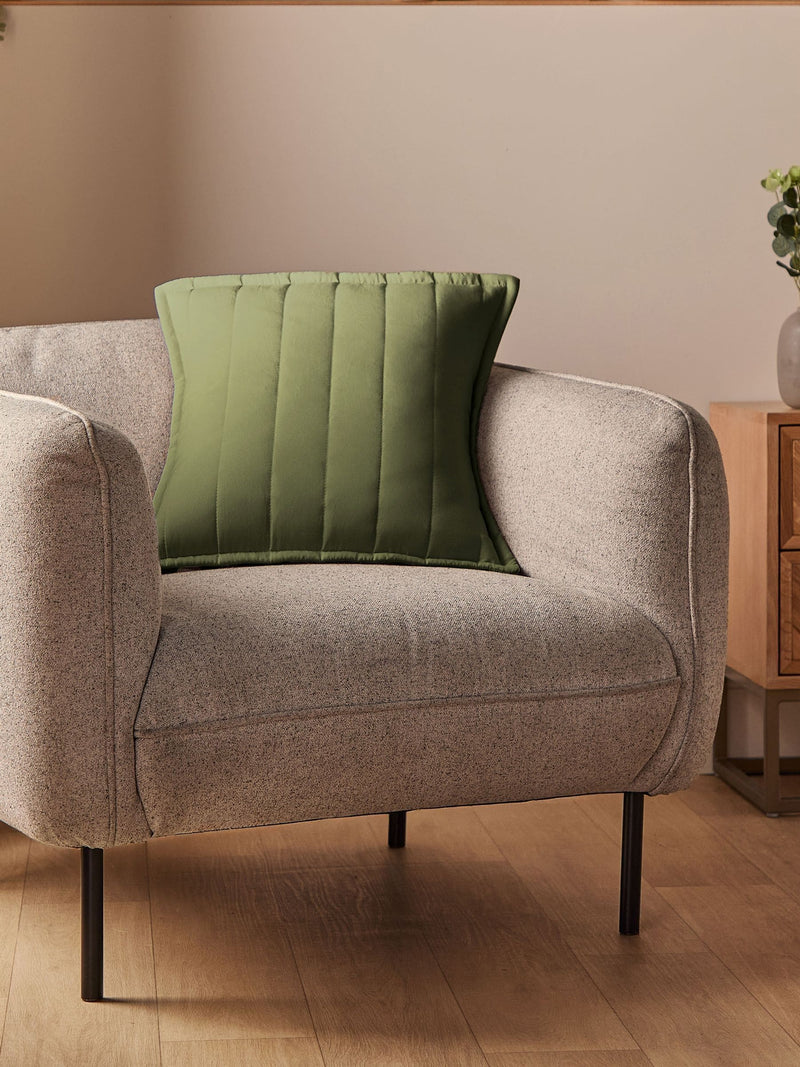 Silentnight Green Quilted Cushion, UK version