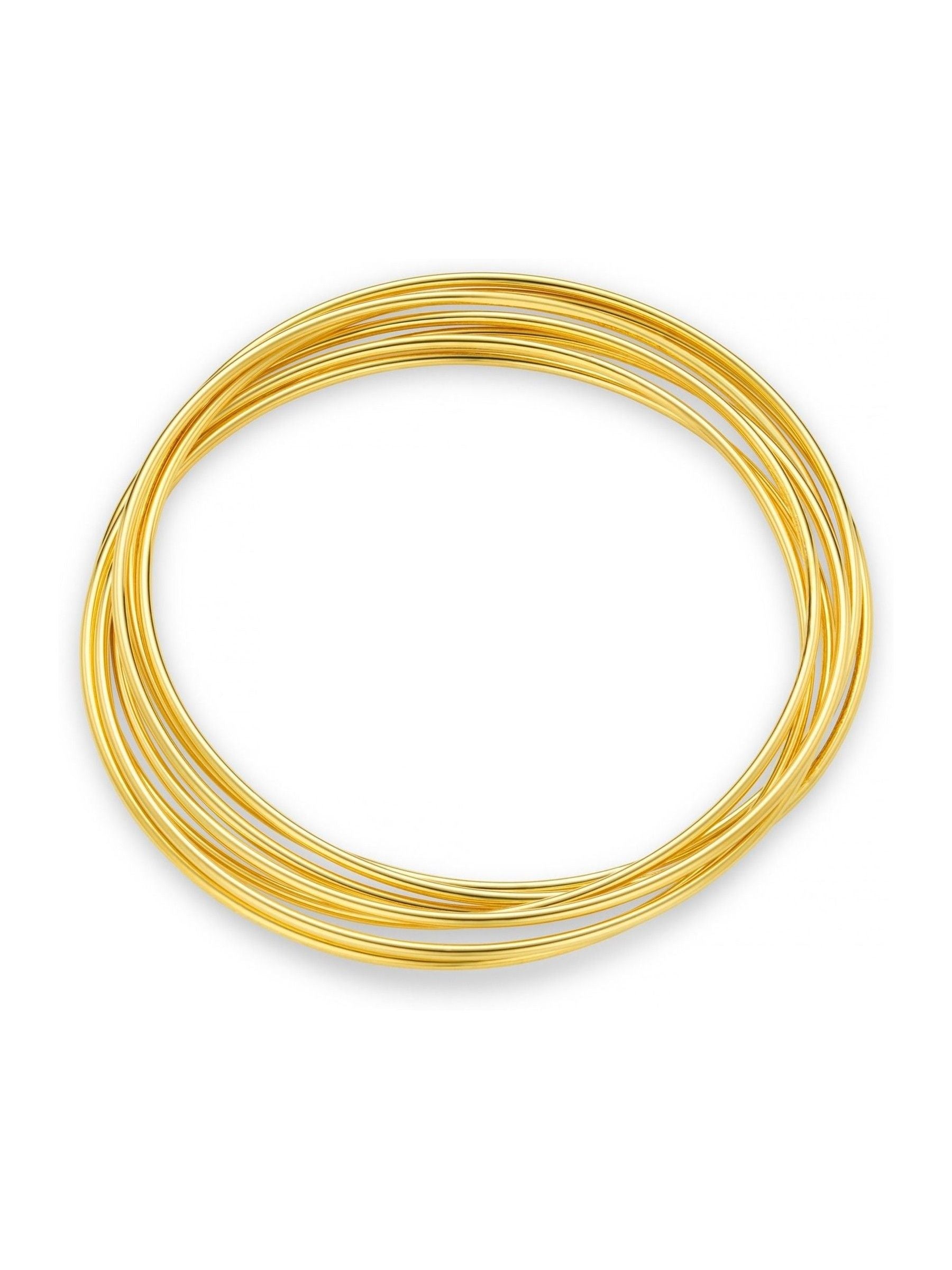 Orelia Gullfarget Multi Sammenlåsende Armbånd Smykker, importert fra Storbritannia