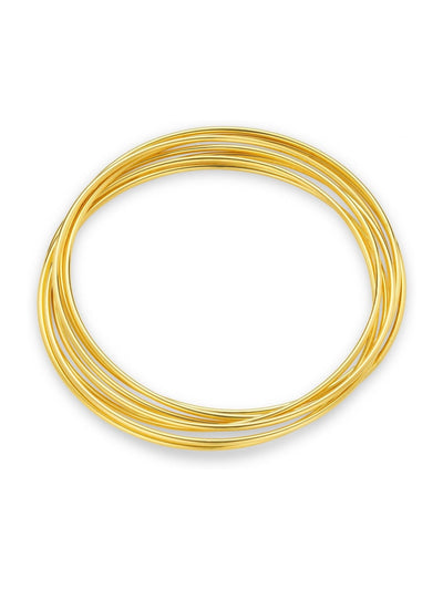 Orelia Gold Tone Multi Interlocking Bangle Jewellery