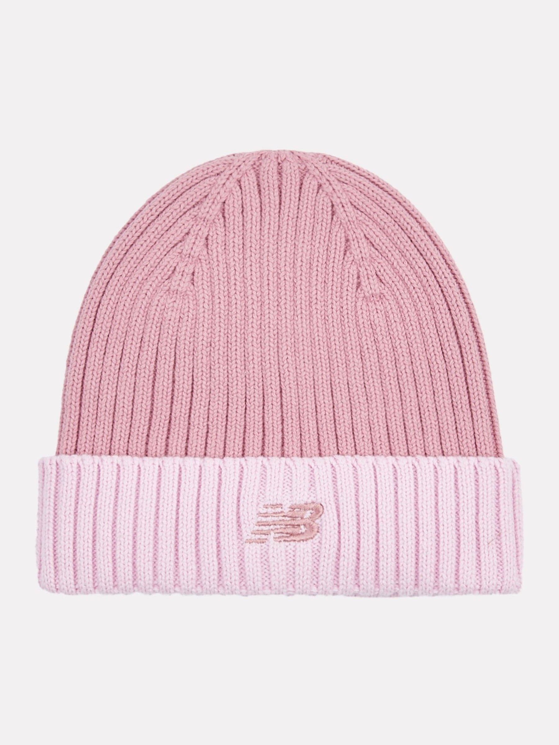 New Balance pink contrast beanie (British brand)