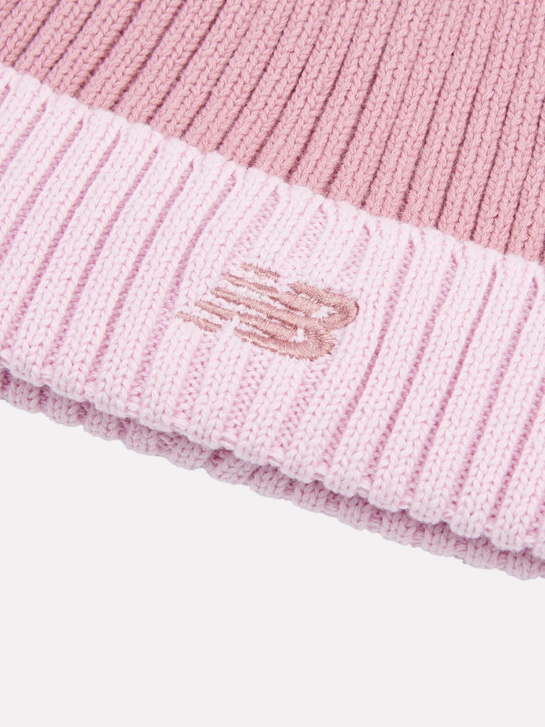 New Balance pink contrast beanie (British brand)