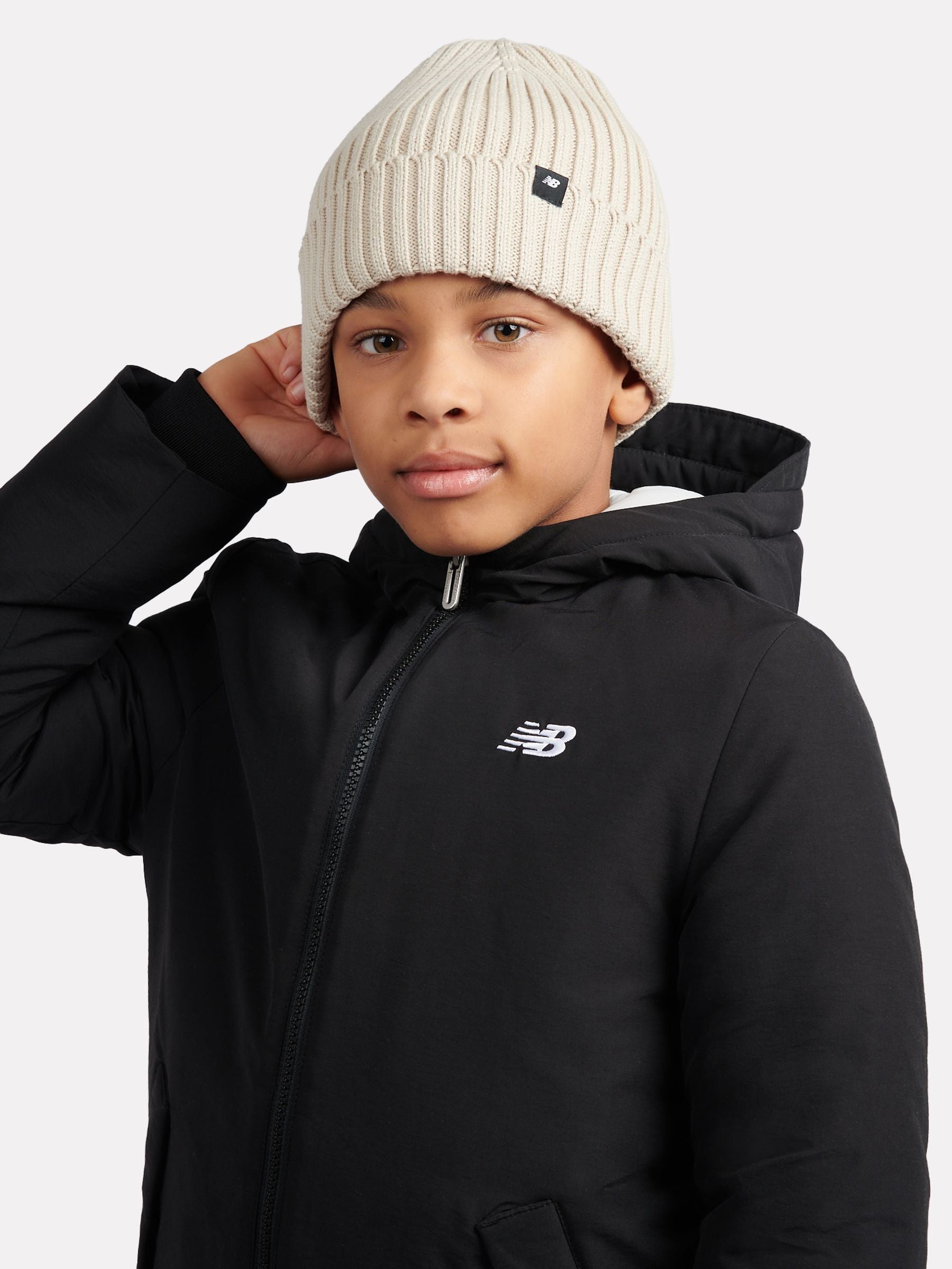 New Balance Pink Tab Beanie Hat