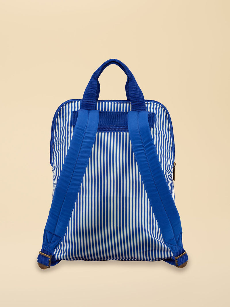 Joules Ticking Stripe packaway backpack (British brand)