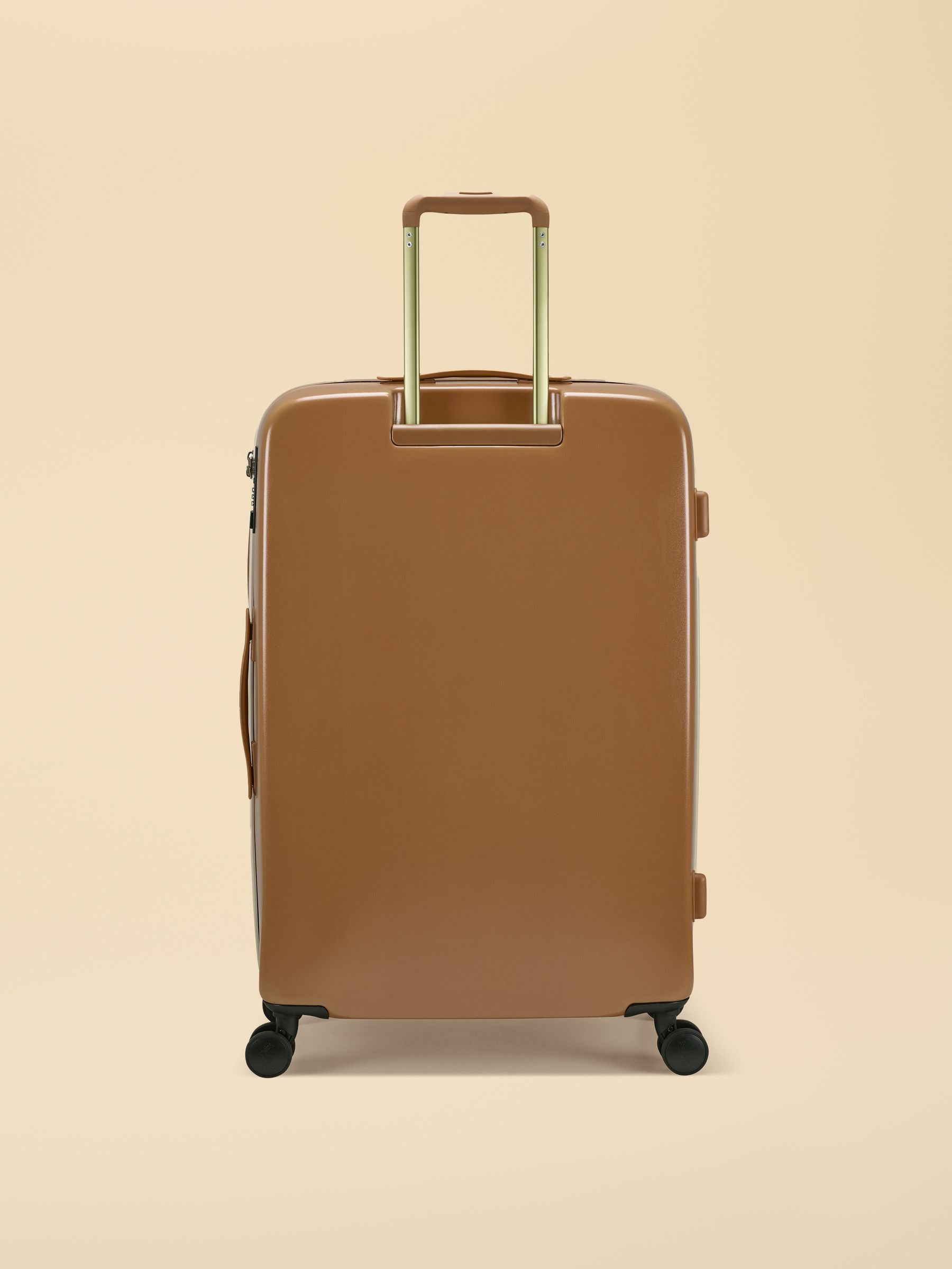 Joules olive and tan colourblock medium suitcase (British brand)