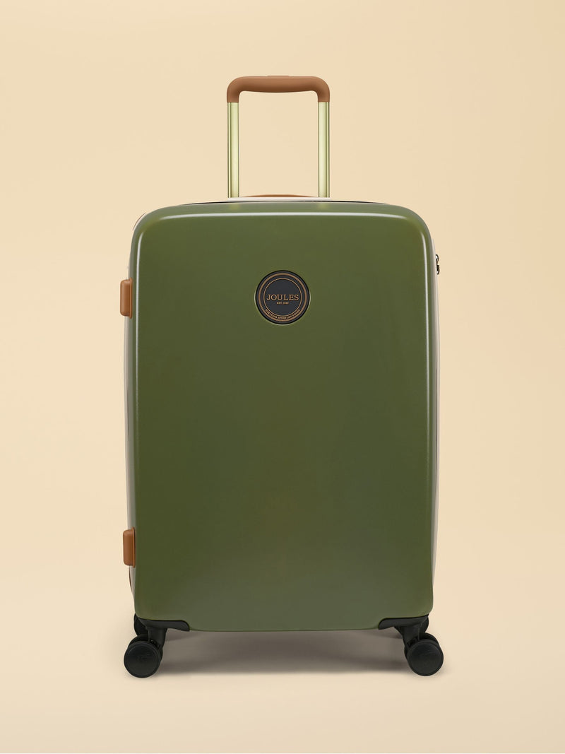 Joules Colourblock large hard shell suitcase (British brand)