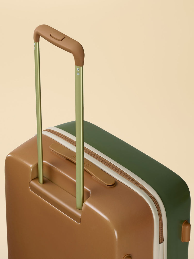 Joules Colourblock large hard shell suitcase (British brand)