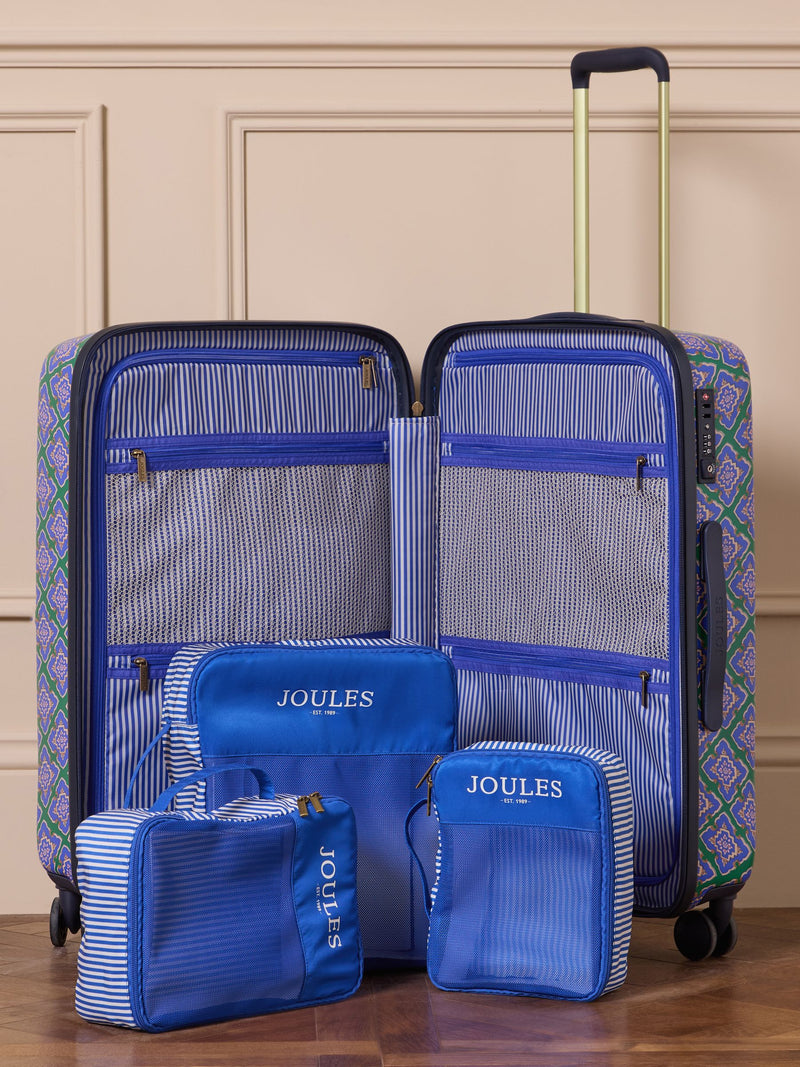 Joules Tile Diamond cabin suitcase, imported from the UK