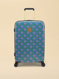 Joules Tile Diamond medium hard shell suitcase, imported from the UK