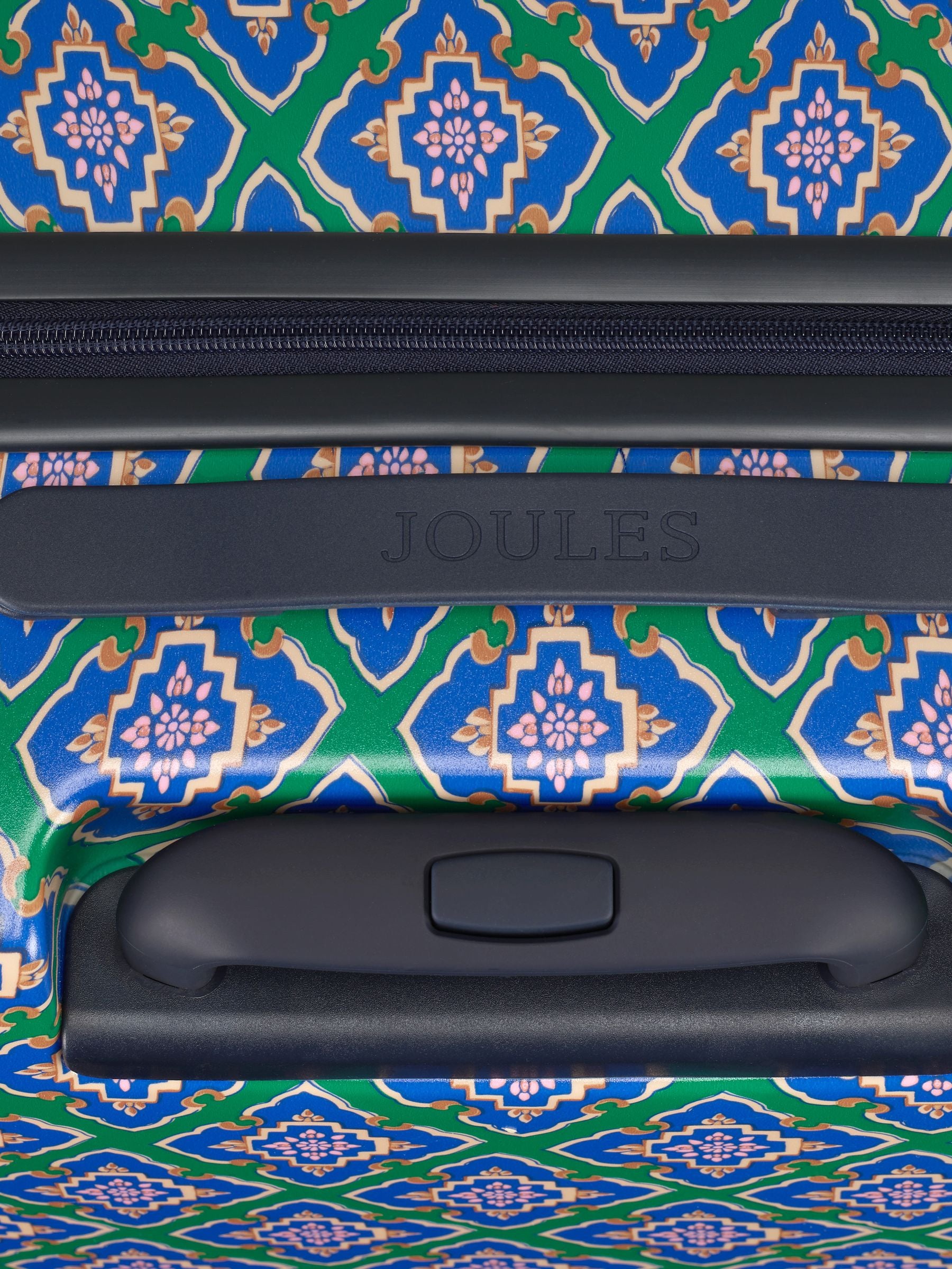 Joules Tile Diamond large hard shell suitcase, UK version